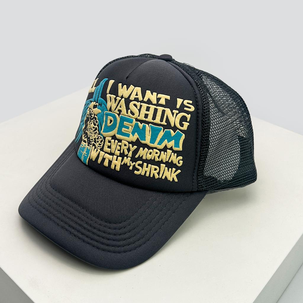 Color Block 3D Printed Letters Baseball Hats Sunshade Hip Hop Breathable New Men Women Versatile Fashion Mesh Peaked Caps Street