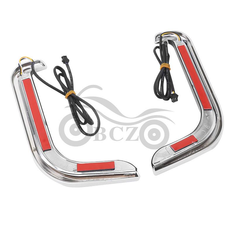 Harley Street Dual Glide Leg Shield Lights for CVO Road King Turn Signals (1996-2013)