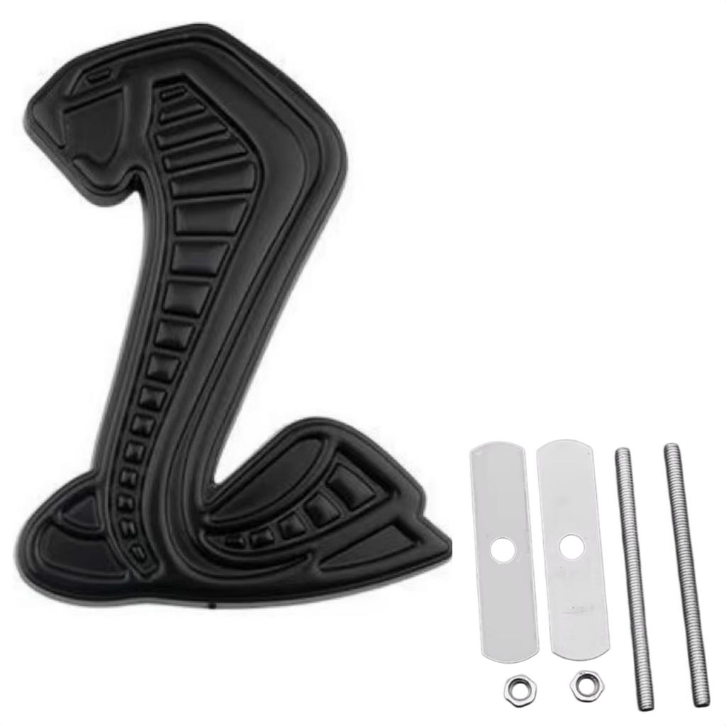 3D Metal Cobra Logo Sticker Car Front Grille Badge Body Fender Rear Trunk Emblem Decal Decor Accessories