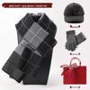 Men's Plaid Scarf, Gloves & Hat Gift Set
