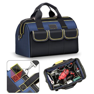13/16/18in Werkzeugtasche mit großer Kapazität Schwerlast-Werkzeugorganisatoren Oxford-Gewebe Elektriker-Tasche Wasserdichte Werkzeugaufbewahrungstasche