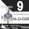 Außen-Ø 20mm Aluminiumlegierung Flache Unterlegscheibe Abstandshalter mit M6/M8/M10/M12 Innenloch - Metallwellenbuchse Isoliersäule.