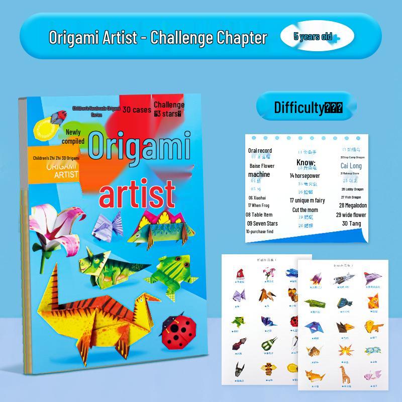DIY 3D Origami Art Kit for Kids Ages 3-6: Parent-Child Creative Fold & Fun