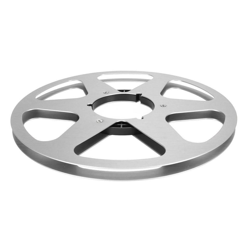 1 4 10.5 Inch Empty Tape Reel 6 Hole Aluminum Alloy Universal Opening Machine Part Sound Tape Takeup Reel