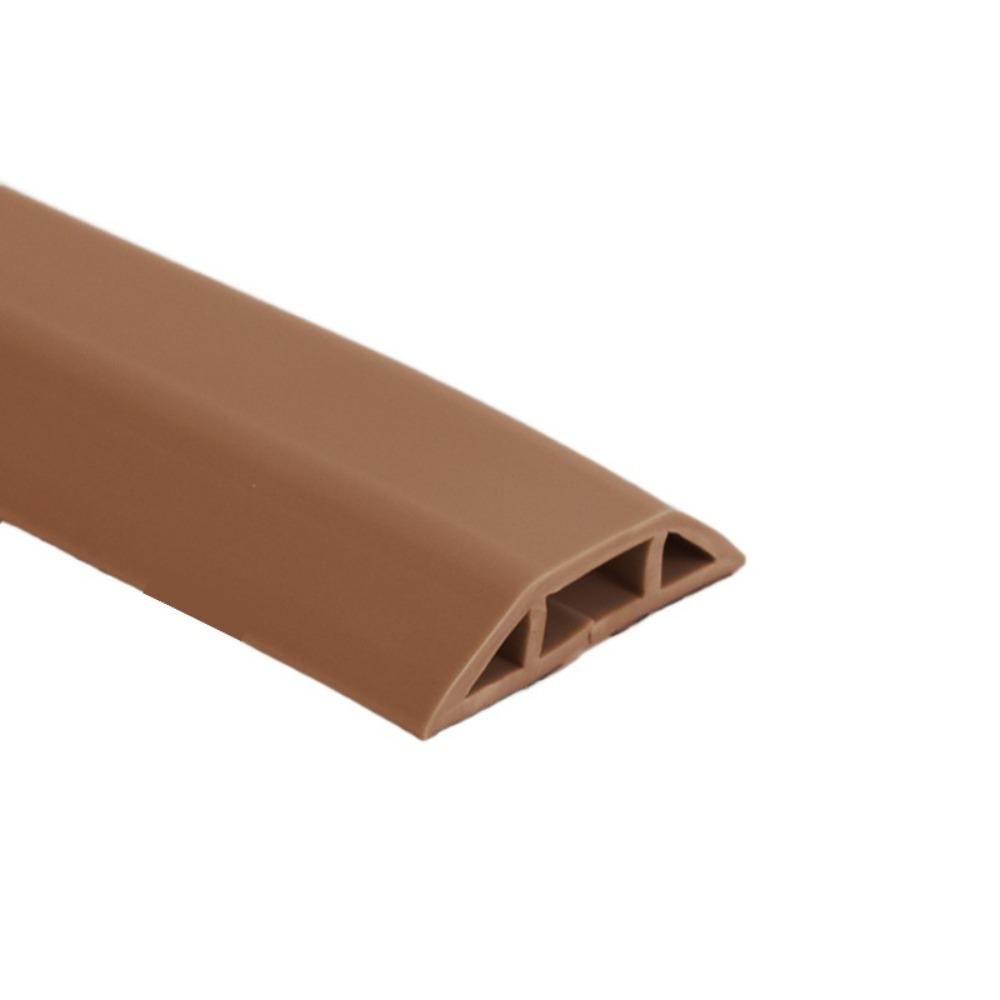 1pc 1m/39.37in Wear-resistant Trunking Fixed Wire Trunking with Adhesive Backing Soft Rubber Self-adhesive Wire Casing