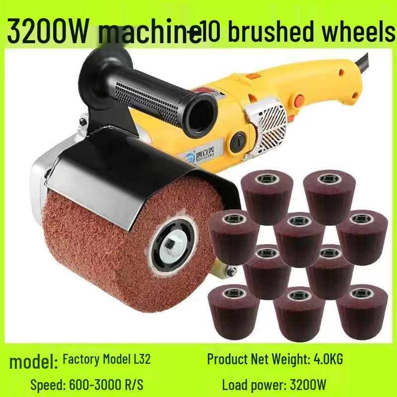 Hot Selling Stainless Steel Handheld Electric Polisher: Rust Remover & Mirror Surface Metal/Wood Wire Drawing Machine