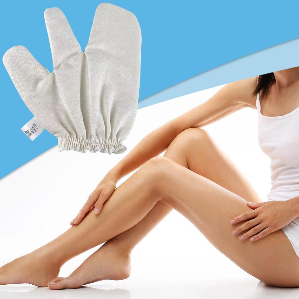 Garshana Gloves Raw Silk Massage Gloves Ayurvedic Massage Face Massage Scrubbing Glove for Women Feet Hygiene Shower Gloves