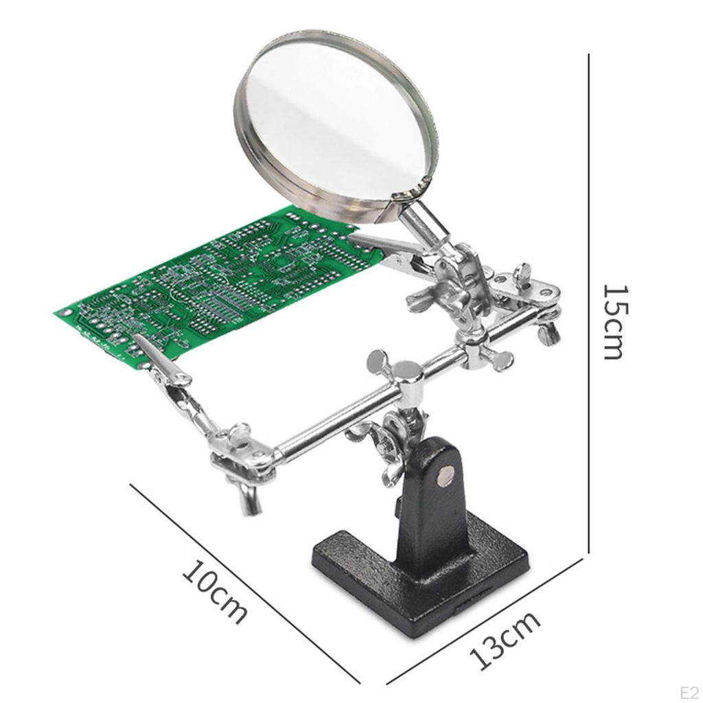 Helping Hand Magnifier Accessory with 5x Magnifying Glass Replacement Electronic Repair Hobby