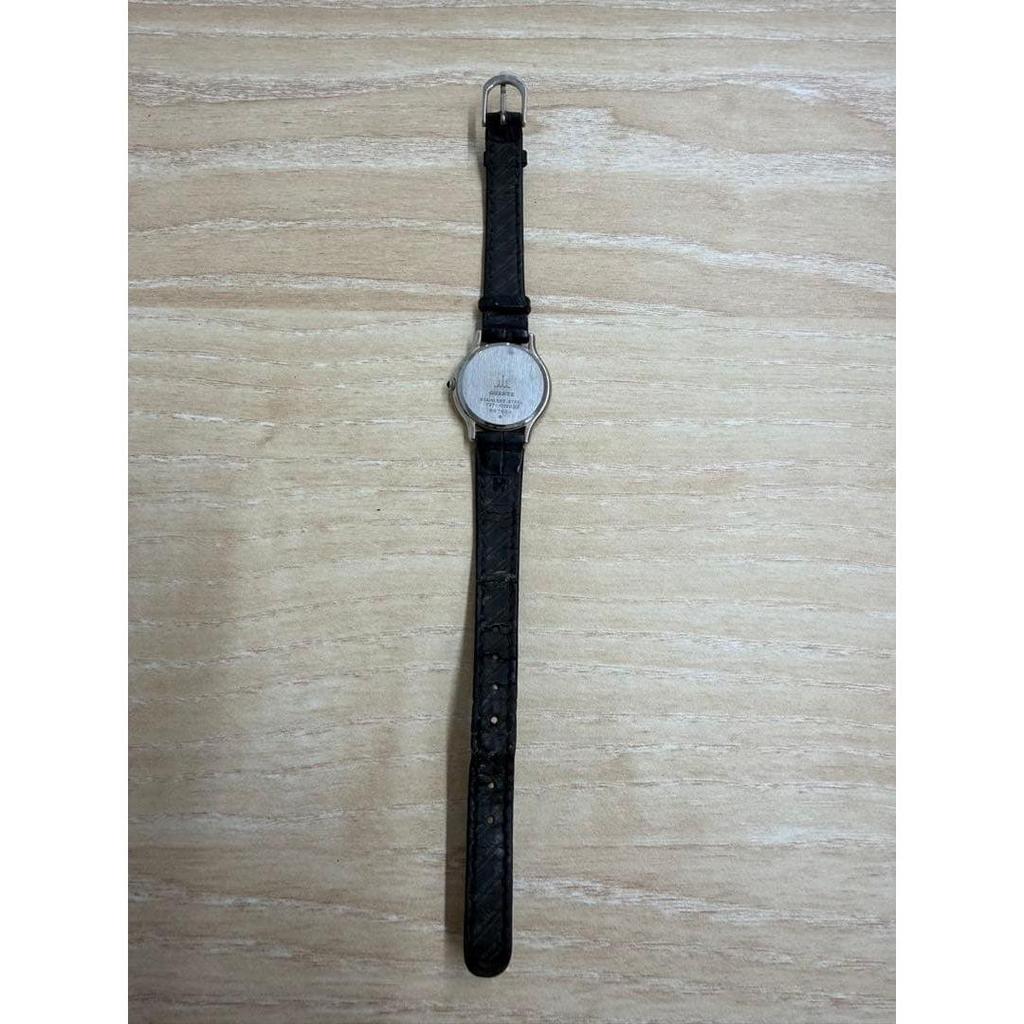 Used CREDOR Watch Ladies Silver Black Working Item