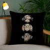 O-Omerta Maes Pillow Case Office Sofa Dorm Chair Back Short Plush Double-sided Printing Home  Cushion Cover