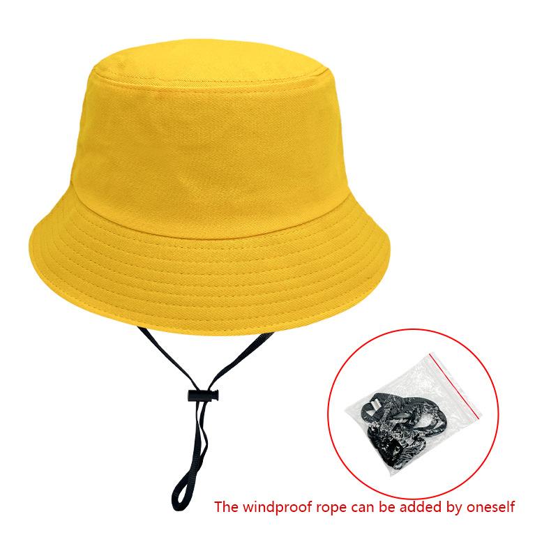 Summer Big Head Circumference Fisherman's Hat Female Face Show Small Face Cover Sunscreen Hat Big Brimmed Sunscreen Hat