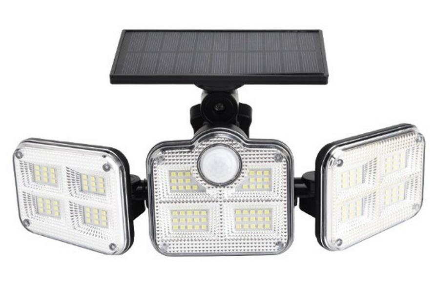 Four-Head Rotating Solar Wall Lamp: Waterproof, Motion-Sensitive Outdoor Street and Courtyard Light