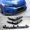 Splitter Front Air Dam Guard Bumper Lip Chin Protector Glossy Black Tuning Trim For Honda Civic 11th FE1 Sedan 4Doors 2021-2024