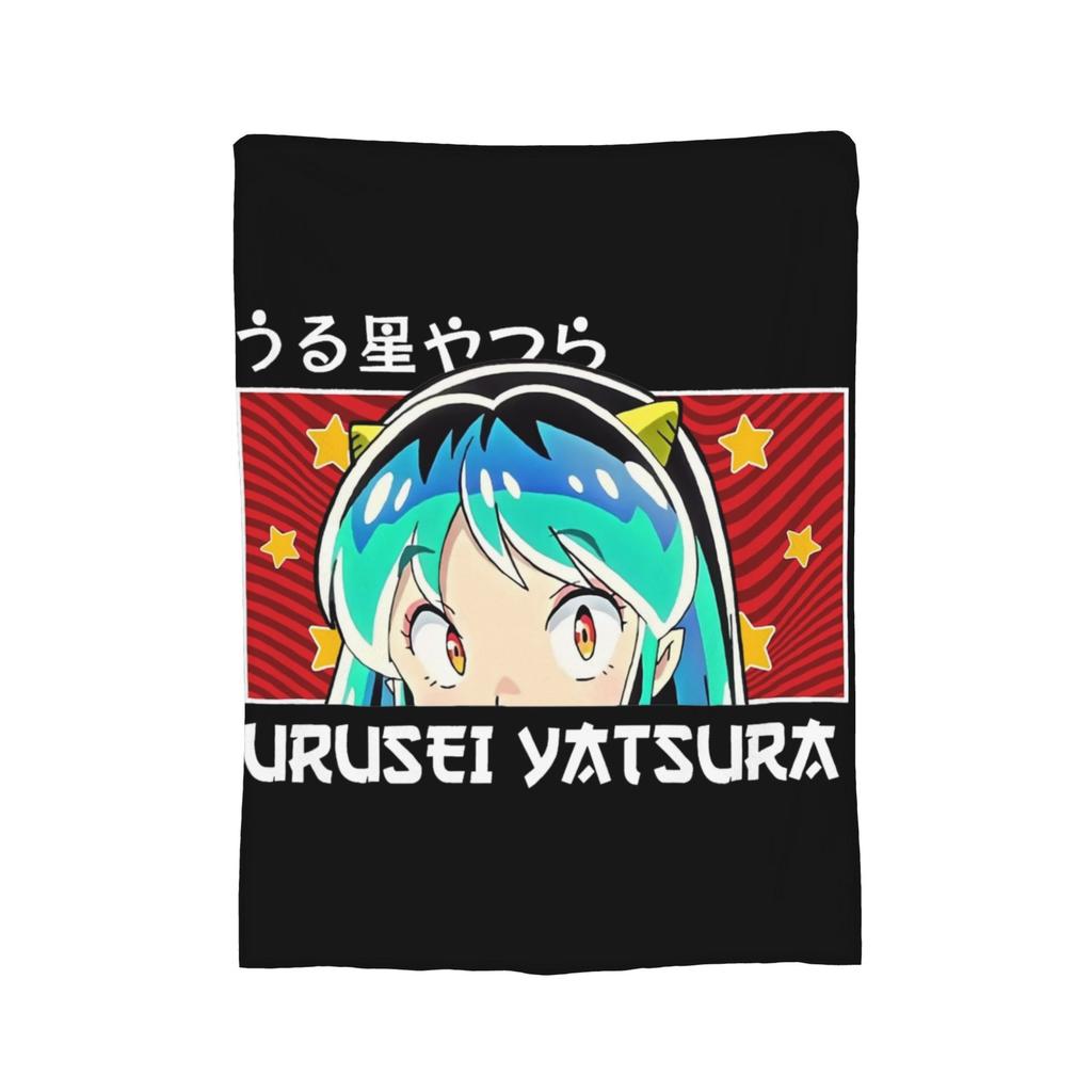 Lum Urusei Yatsura Blankets Velvet Printed Anime Portable Lightweight Throw Blankets for Bedding Office Bedding Throws