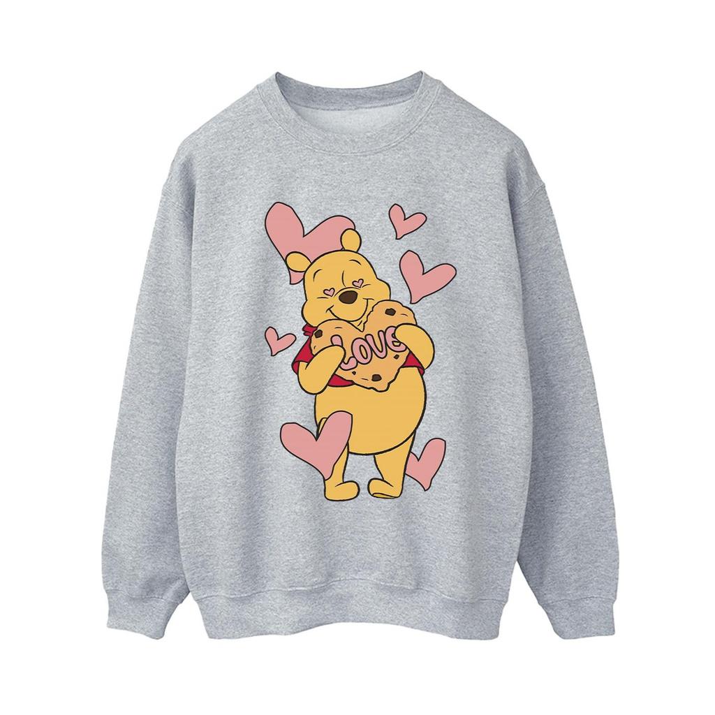 Winnie the Pooh Womens/Ladies Love Heart Cookie Sweatshirt