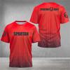 2026 New Spartan Graphic 3D PrintedShort Sleeve T-Shirt Breathable O-Neck T-shirts Top