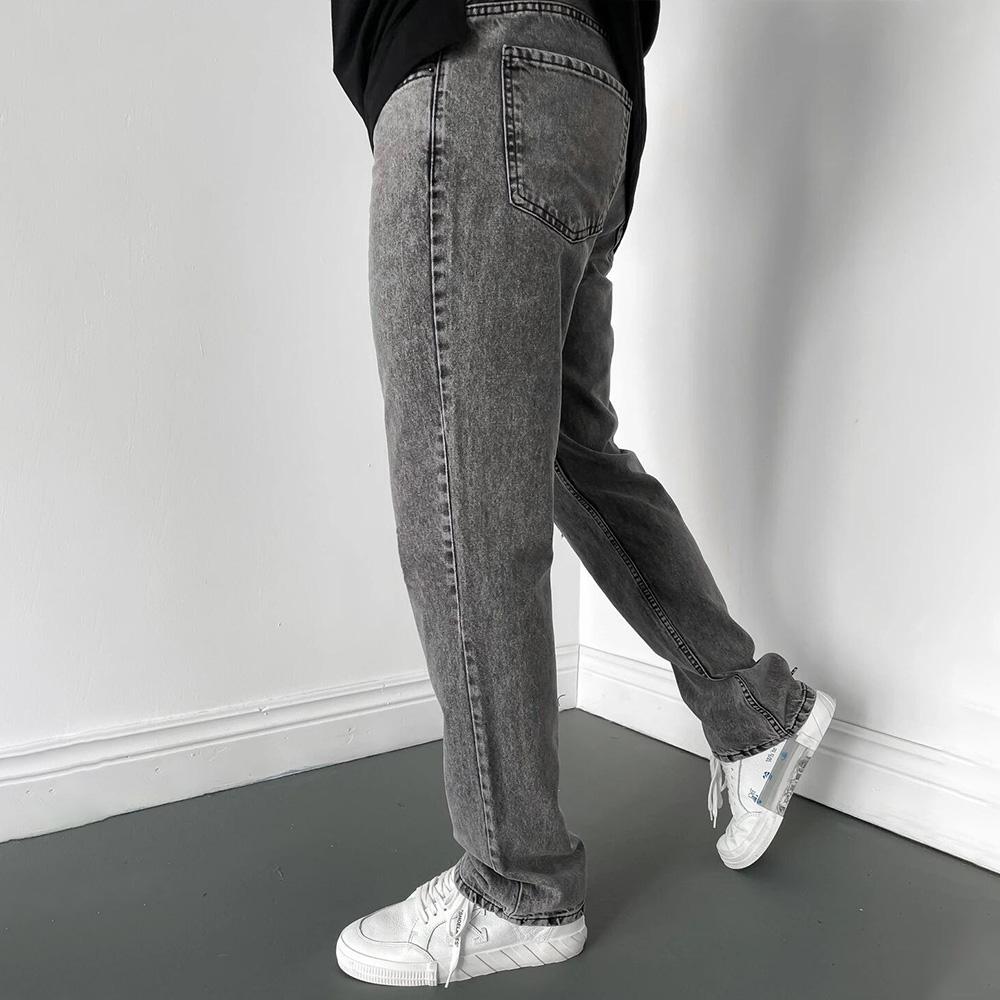 Straight Jeans Denim Pants Daily Casual 