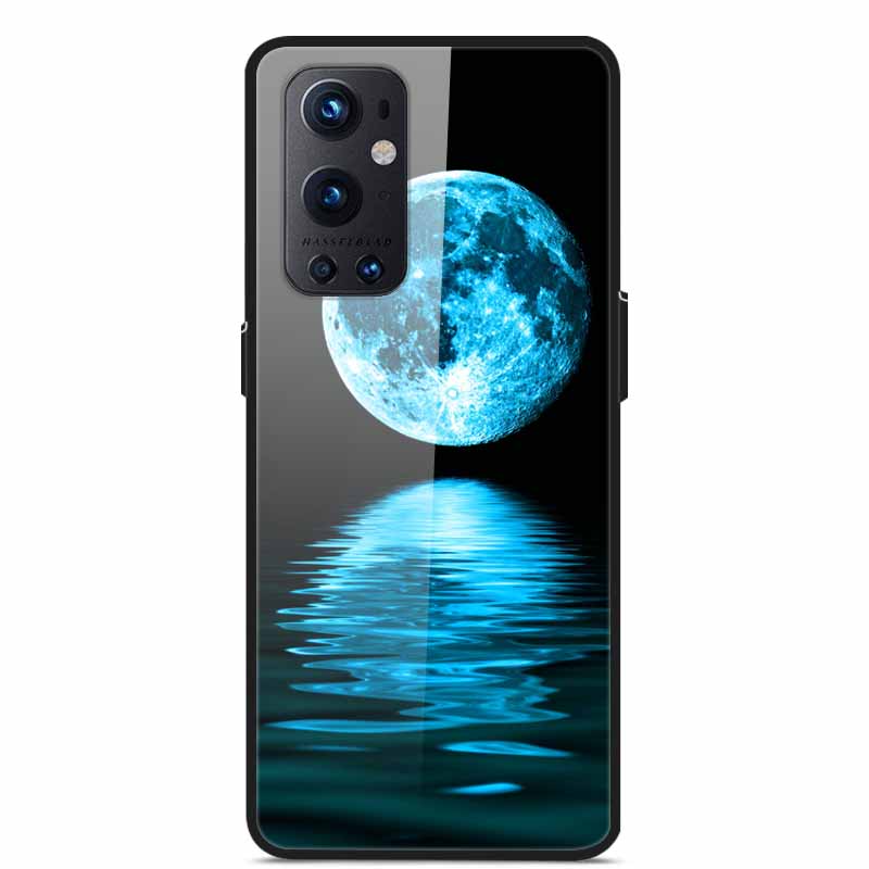 Phone Cases for One Plus 9 Tempered Glass Hard PC Back Cover For OnePlus 9 EU Version Case for Oneplus9 Funda Shells