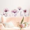 1PC Ink Style Beautiful Bloom Flowers Self-Adhesive Wall Pasted Living Room Bedroom Porch Background Wall Decorative Stickers