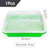 Seedling Trays Germination Box Kit Transparent Cover Nursery Seedling Greenhouse Indoor Garden Growth Pots Spray Bottle Humidity