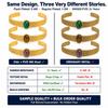 2026 Fashion Charm Bracelets 18K Real Gold Plated Waterproof Stainless Steel Natural Stone Cuff Bangle Turquoise Bracelet