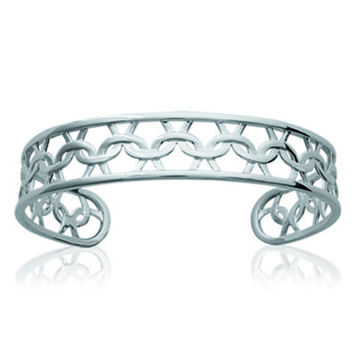 [L7867] - Silver Bracelet 'Choréographie' Silver (rhodium-plated) - 60 Mm 12 Mm