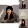 Gemütliche Winter Strickmütze Für Damen Weiche Baumwolle Warme Mütze Im Trendigen Koreanischen Stil