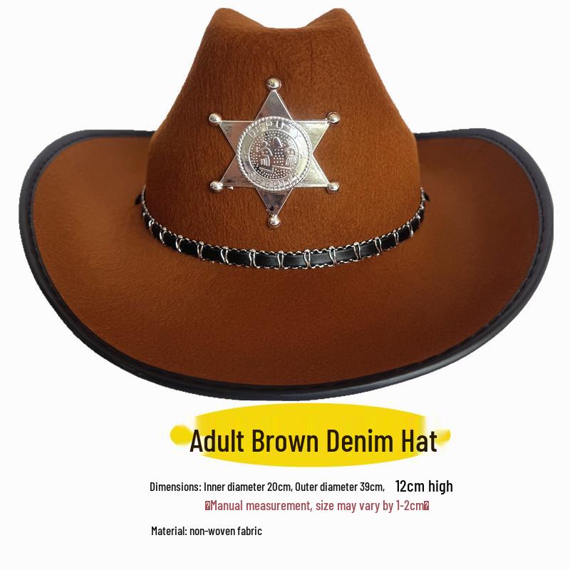 Western Cowboy Halloween Costume Set for Adults & Children - Perfect for Parent-Child Performances