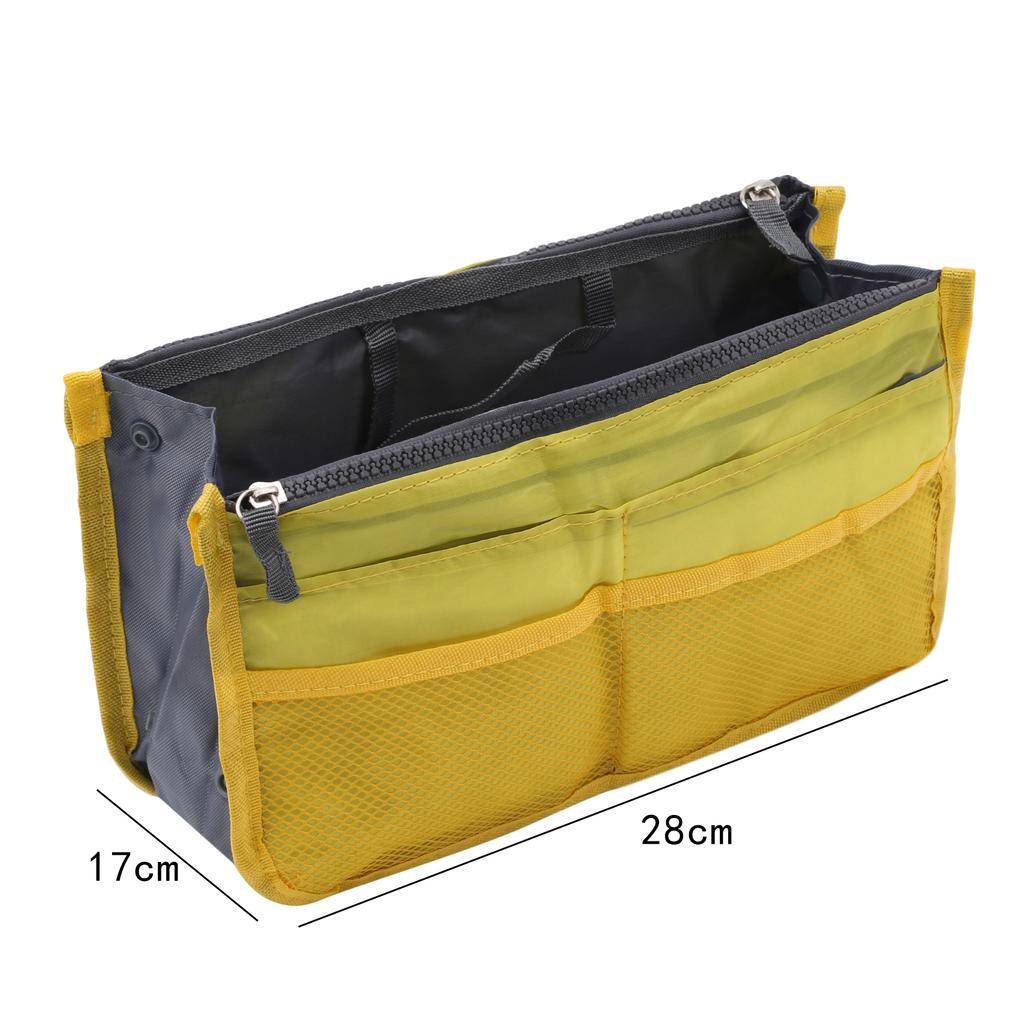 Makeup Handbag Organizer Insert Bag Multi Functional Women Solid Color Cosmetic Travel Bags High Quality Large Capacity Handbags