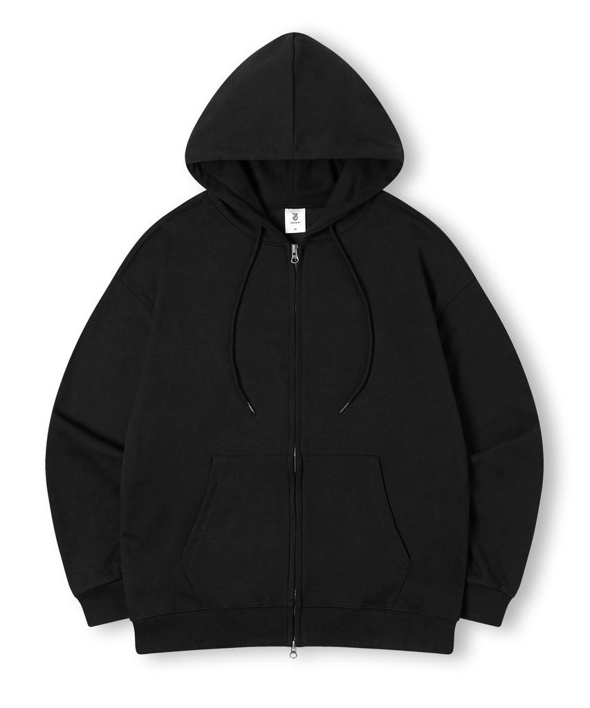 Topboy [2Pack Non-Fleece Or Fleece] Essential Oversized Two-Way Zip-Up Hoodie 3 Colors (Type B)