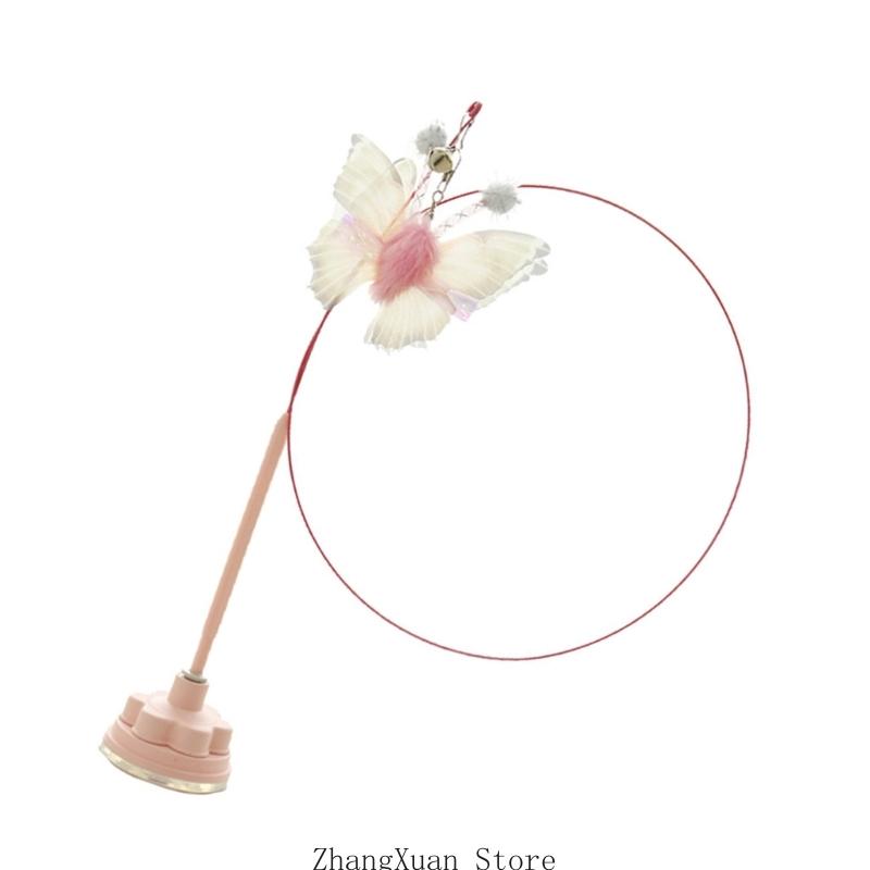 

Suction Cup Cats Toy Interactively Cats Wand ToyButterfly Cats Teaser for Enhancing Interaction China Mainland