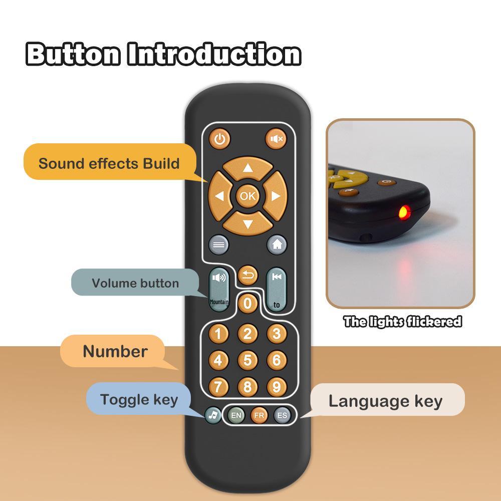 Children’s Music & Learning Remote: Educational TV Simulation Toy for Toddlers