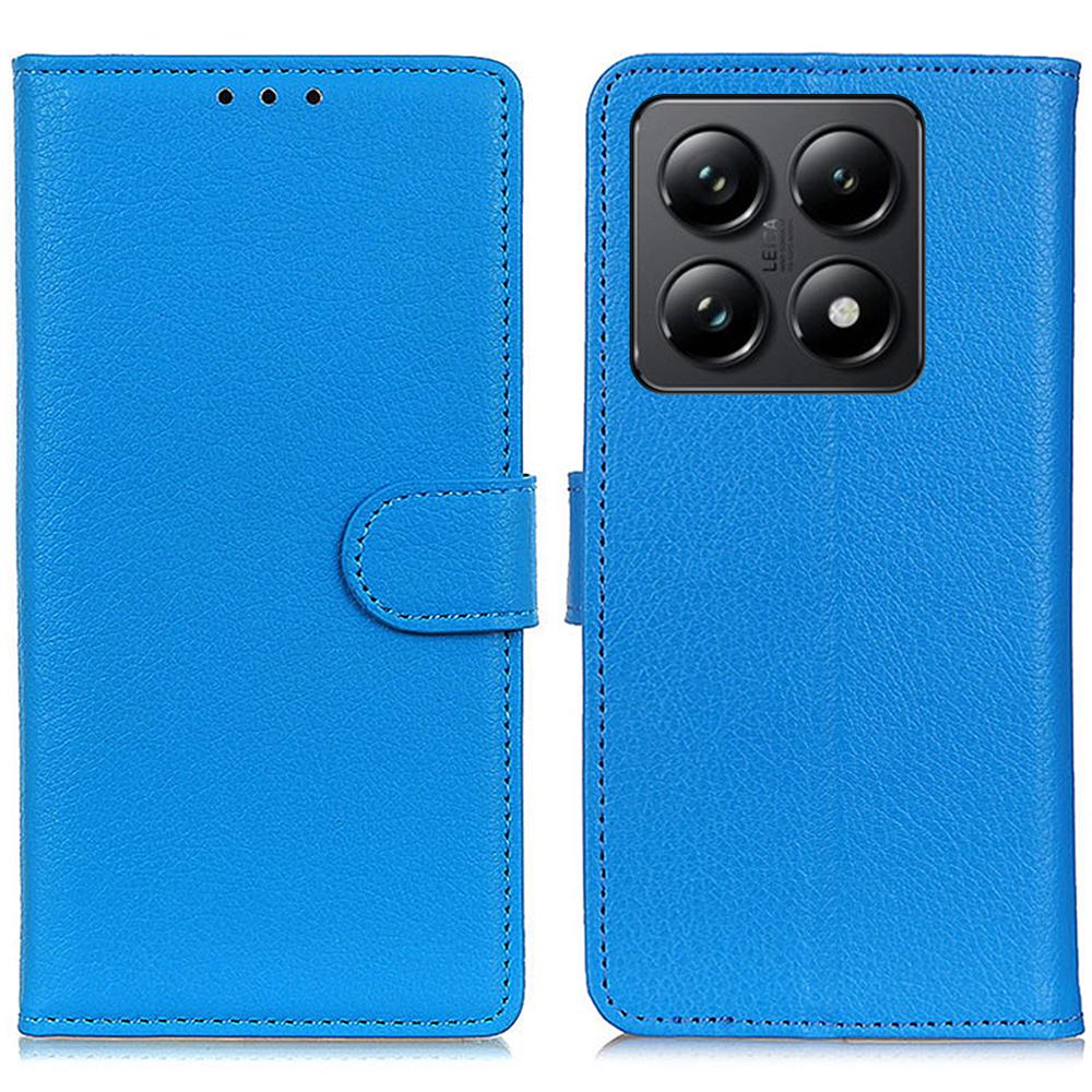 For Xiaomi 14T Pro Wallet Case PU Leather Phone Cover Litchi Texture