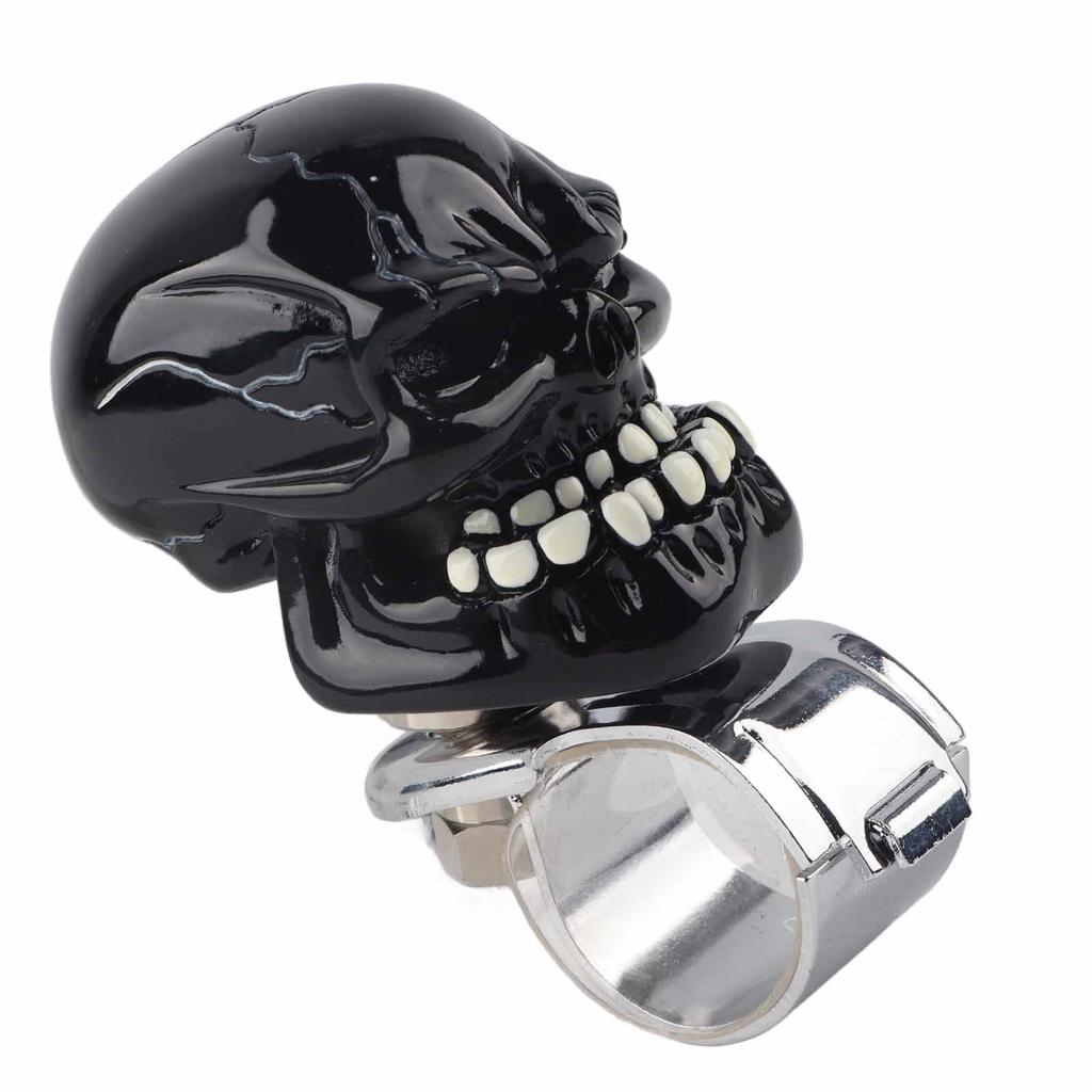 Totenkopf Stahl Lenkradknauf Suicide Power Handle für Autos Lkw Traktoren Boote