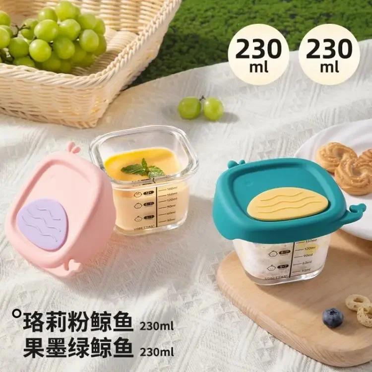 Glass Complementary Food Bowl Capable of Steaming Cooking Food Preservation Storage Portable Baby Specific Graduated Cup Mold