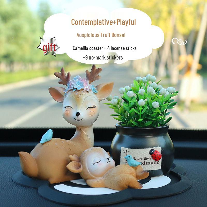 Deer Car Ornament: Stylish and Unique Interior Decoration for Men and Women