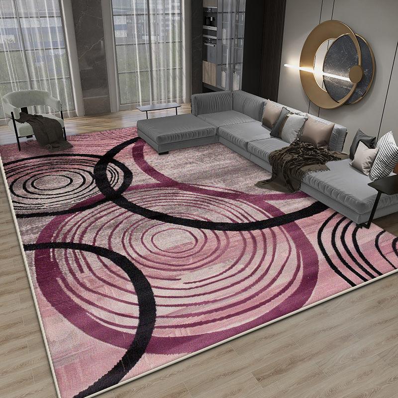 Nordic Abstract Large Living Room Carpets Modern Decoration Bedroom Bedside Fluffy Soft Rug Office Non-slip Washable Mat Floor