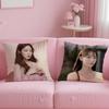 popular actress Lee SungKyung Cushion Cover Soft  EasyWash Pillow Case  Versatile for Couch Bed Travel and Office