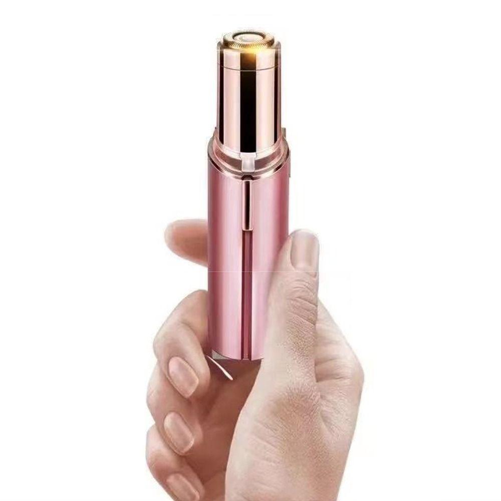 Portable Mustache Razor Battery Powered Eyebrow Trimmers Compact Women Epilator Cheeks