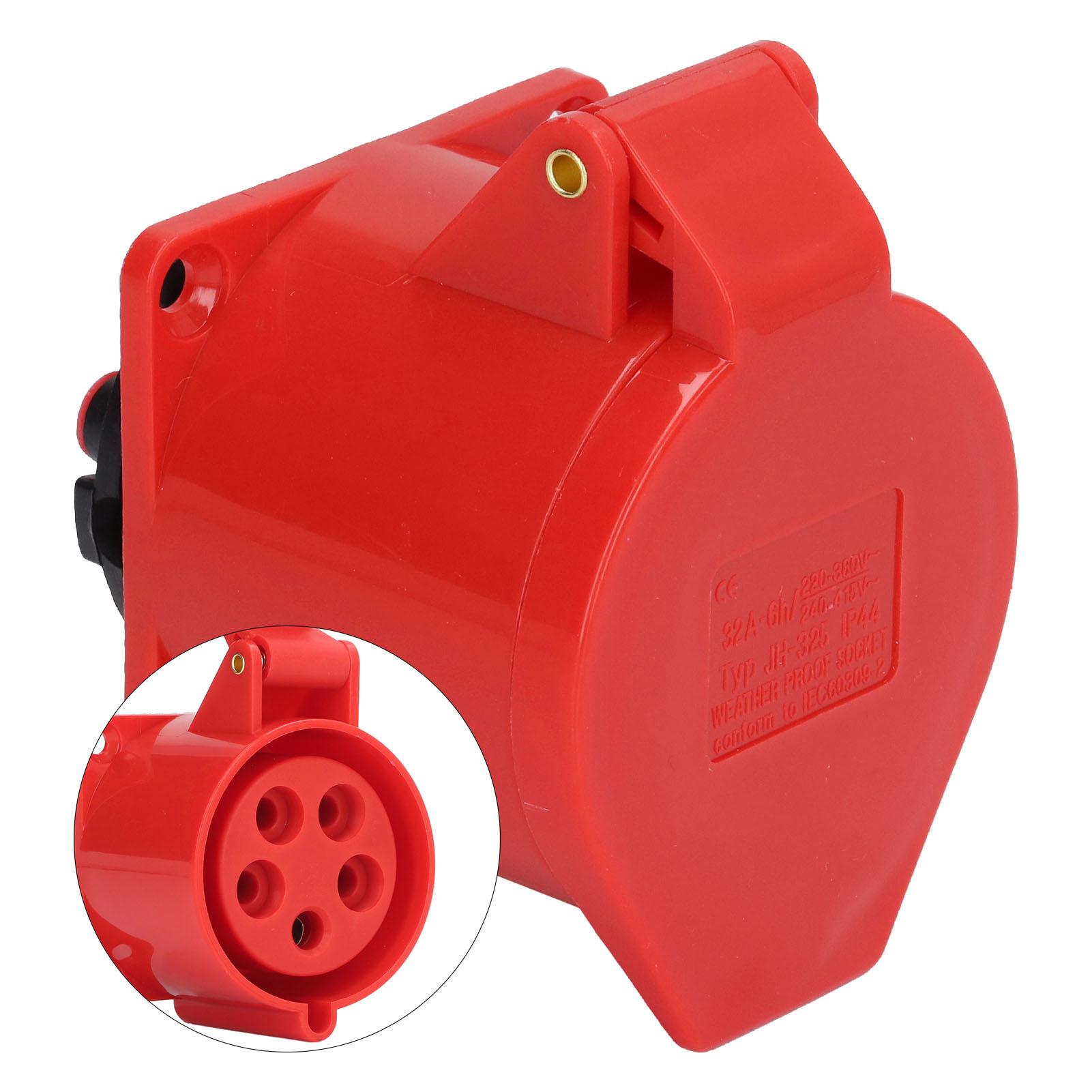 

2 Комплекти Промислова Розетка IP44 Водонепроникна 5-контактна Прихована Промислова Вилка-Розетка 32A 220380В