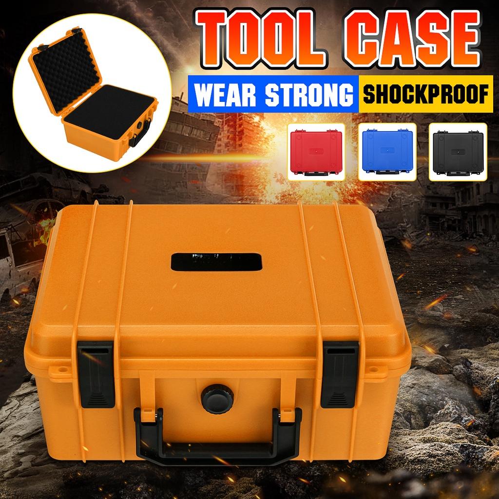 Safety Instrument Tool Box ABS Plastic Storage Toolbox Equipment Tool Case Suitcase with Foam Inside Black/red/yellow/blue