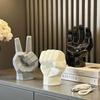 Modern Creative Scissors Stone Paper Gesture Ceramic Ornaments Home Livingroom TV Cabinet Decoration Entrance Office Desk Crafts