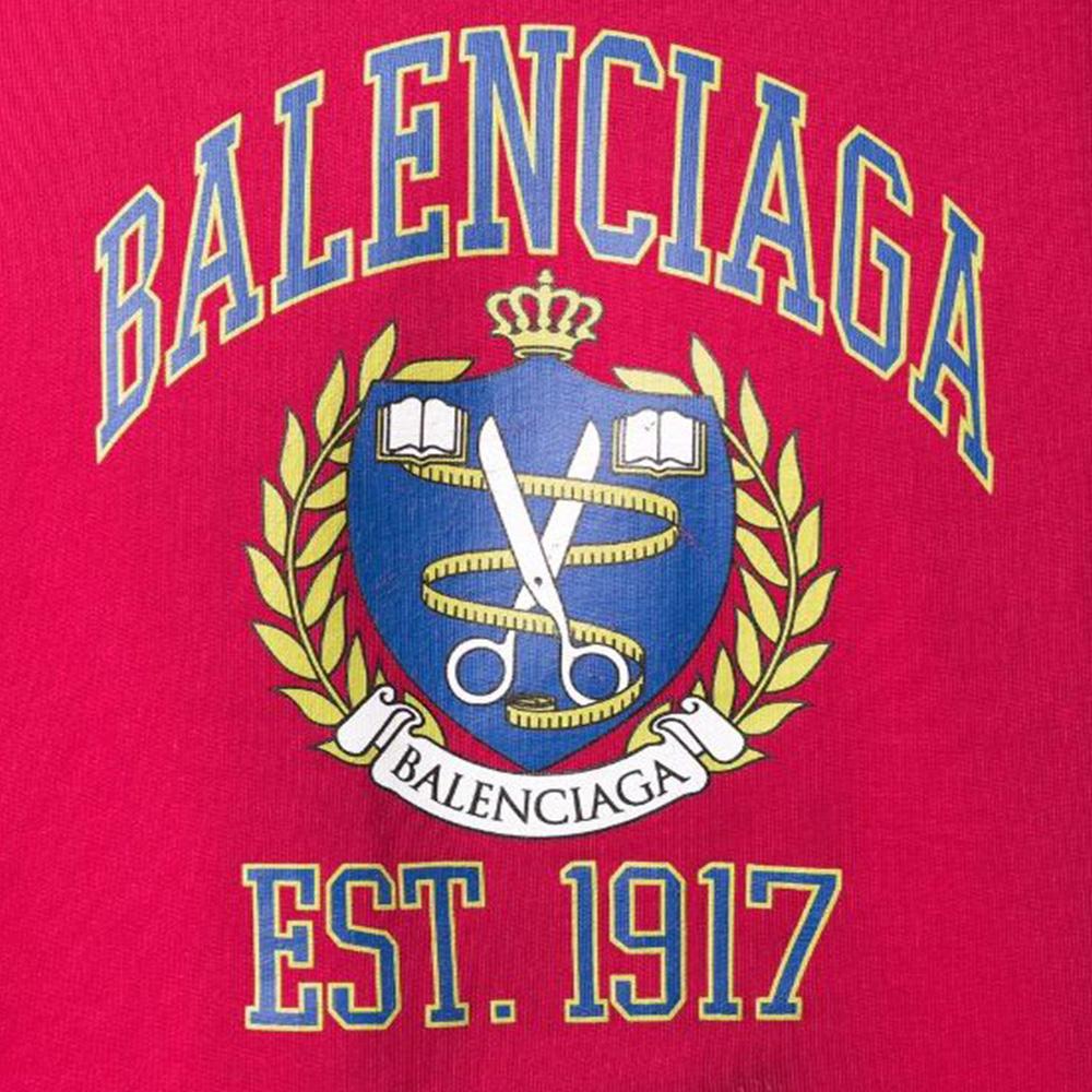 Balenciaga Sweatshirt Regular Fit Unisex Red 675003TLV906163
