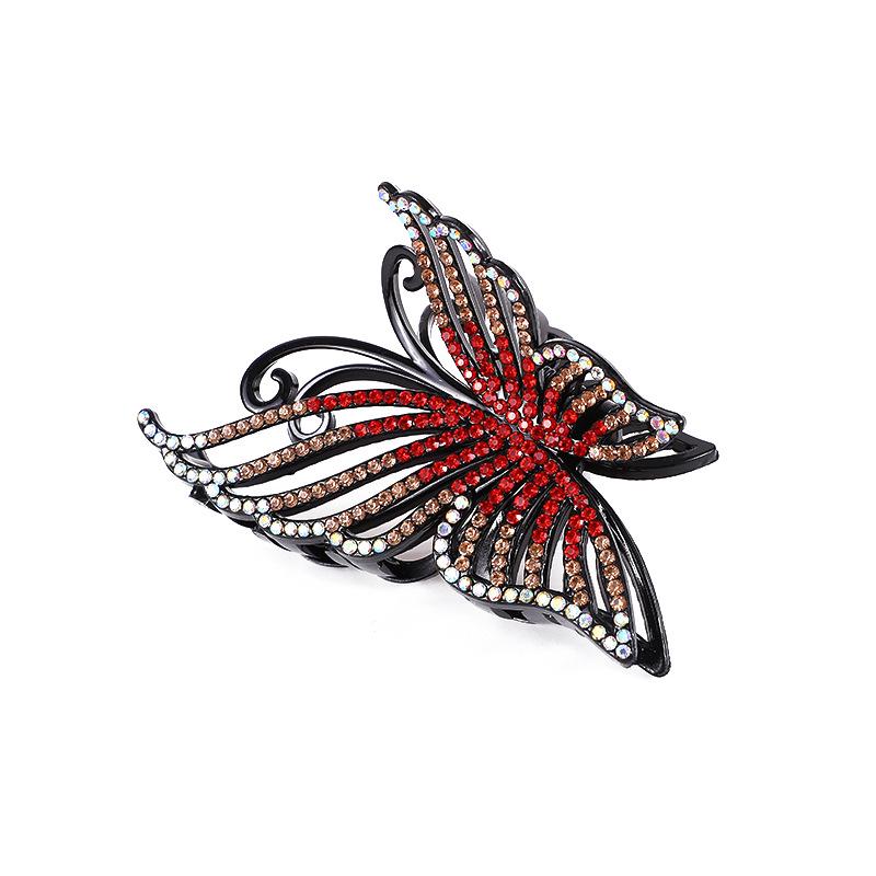 Elegant Rhinestone Diamond-Studded Shark Clip for Women