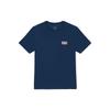 Vans American Vintage Letter Print Loose Round Neck Short Sleeve T-Shirt Unisex T-Shirts Dark-Blue VN00090GLKZ