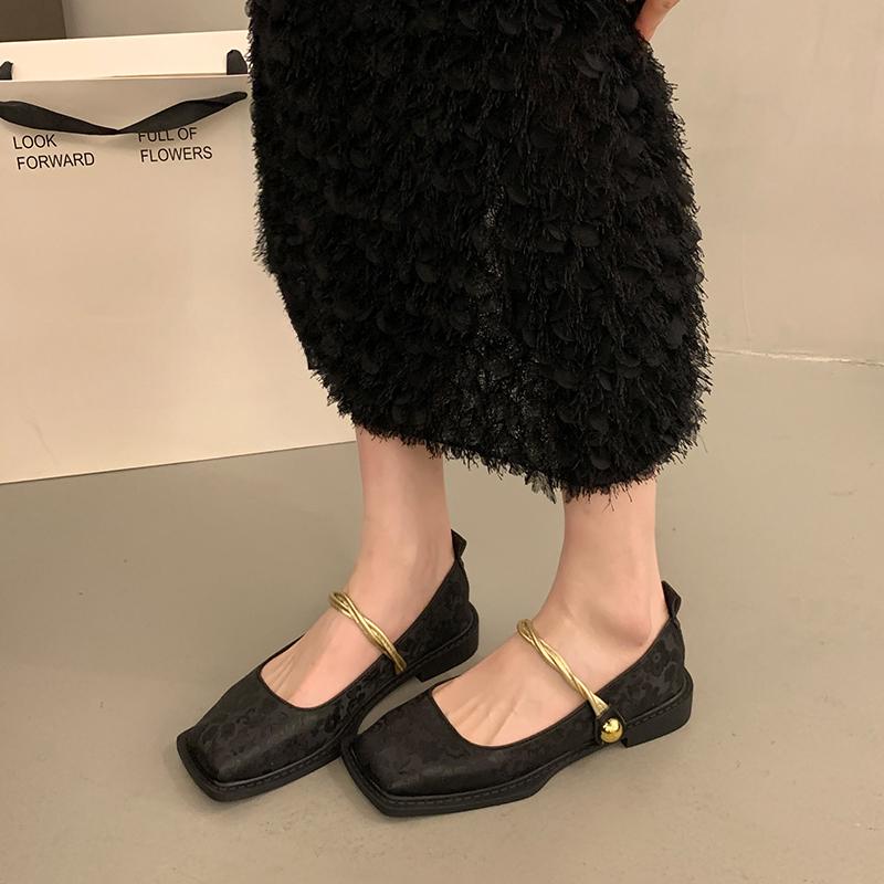Shoes Woman Flats Modis Elegant Dress Summer 2024 Comfortable New Mary Janes Korean Shoes Elegant Female Footwear 2024 Comfortab