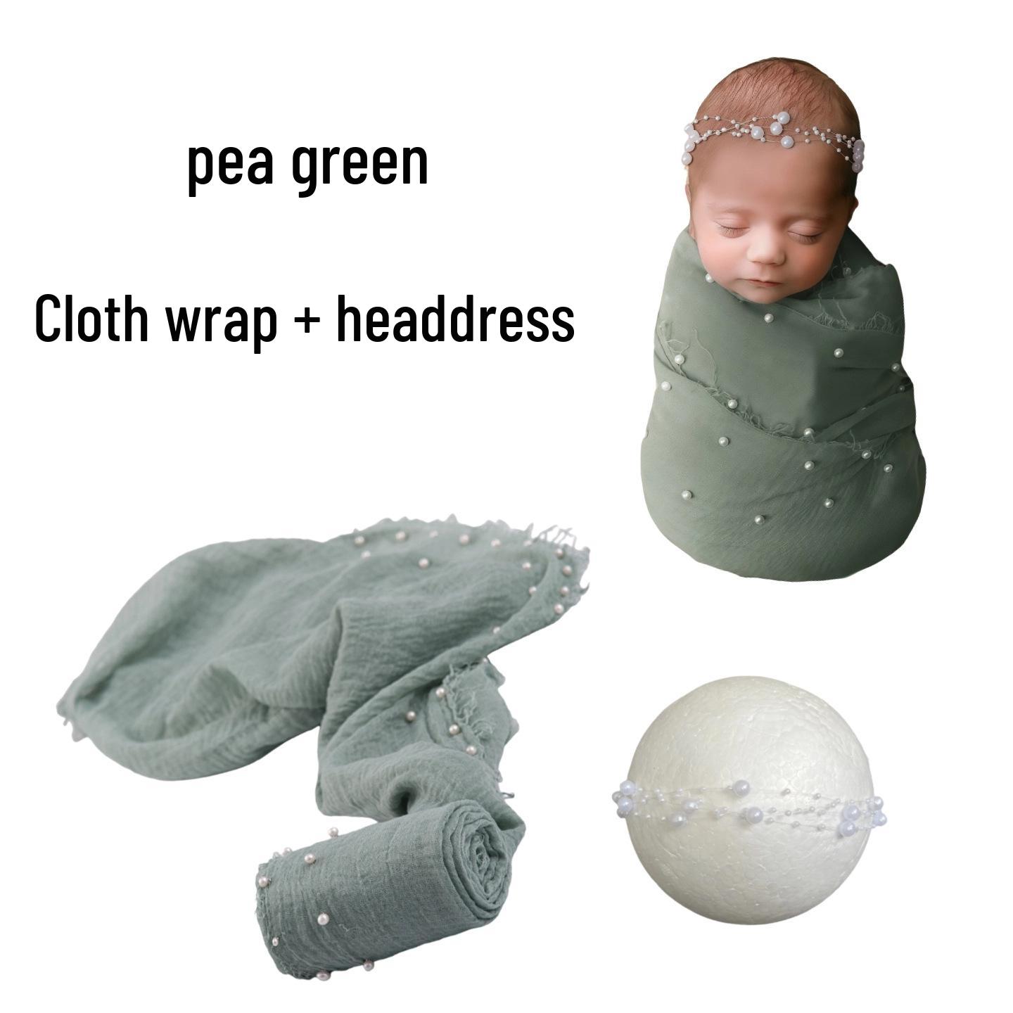 Набор реквизита для фотосессии новорожденных - Жемчужное одеяло - Наряд для фотосессии на первый месяц и сто дней Newborn