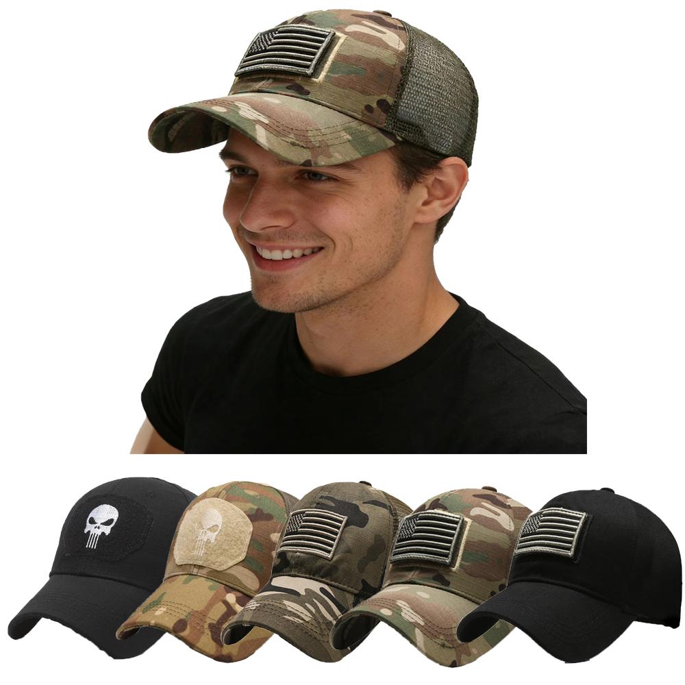 Men's Adjustable Camouflage Baseball Cap, Outdoor Sports Sun Protection Cap, Breathable Duck Bill Modern Summer Hat