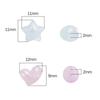 35-50pcs Plastic Acrylic Star/Heart Charm Beads For DIY Jewelry Making