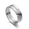 Minimalist Ring for Men Women Stainless Steel Finger Rings Fashion Couple Jewelry Wedding Band Gift